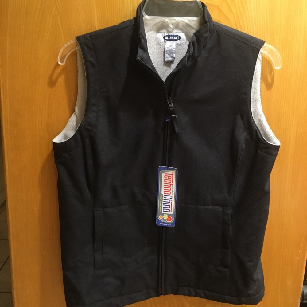 NWT Old Navy TechnoChino fleece-lined vest XS